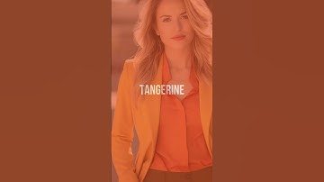 Orange & Yellow Color Combo #styletips #colorpalette #aiimagery