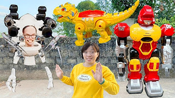 Kem Ốc review Robot lạ, cùng khủng long đi săn skibidi toilet, cứu con bò, specker man. Theu Chanel