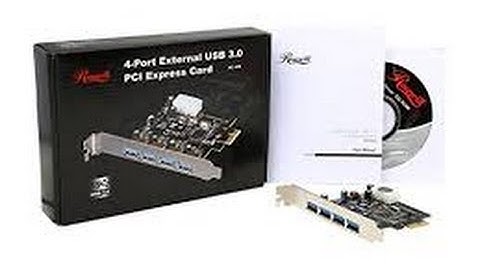 Rosewill PCI-E to USB 3.0 4 Port PCI Express Expansion Card