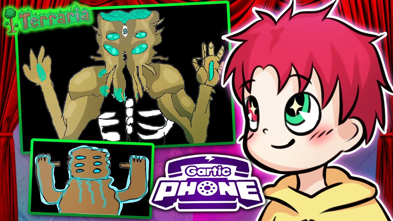 Rysuję MOON LORDA z TERRARII ☎️ GARTIC PHONE (Graf, Ewron, Bladii, Wpatka, Zwierzak)