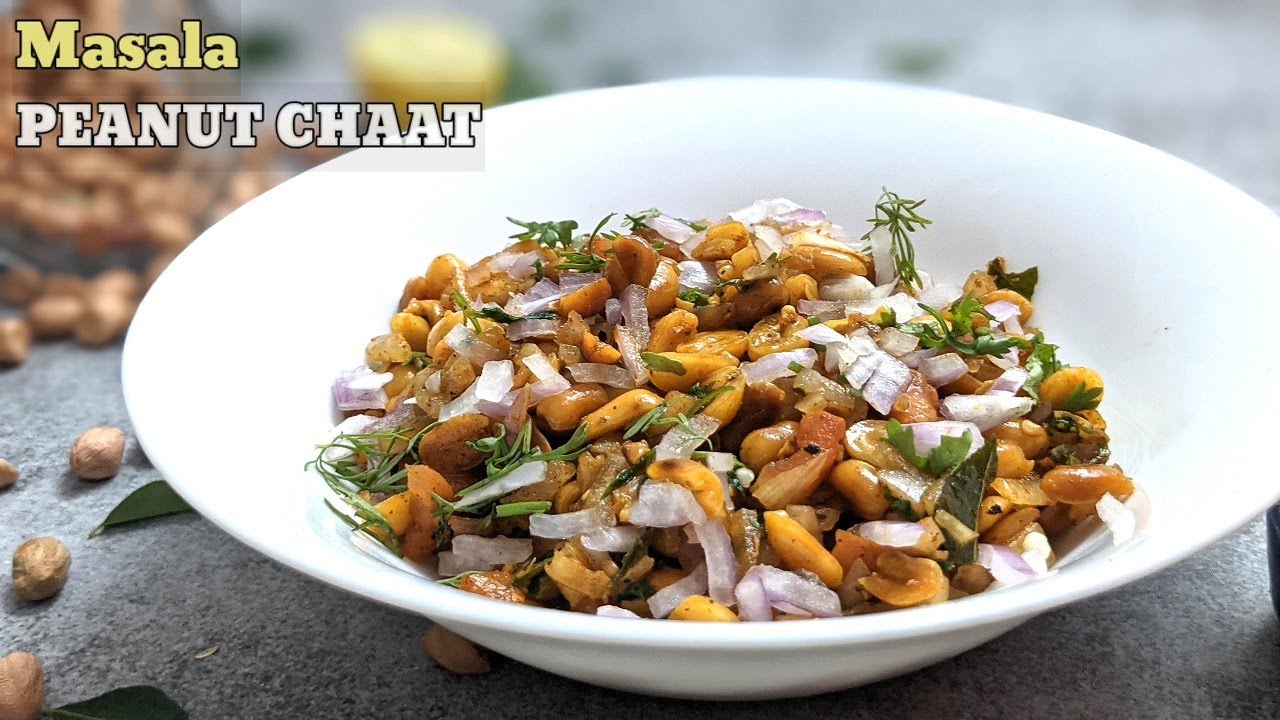 Healthy Roasted peanut chaat in 10 mins | Masala Peanut Chaat Recipe | Instant Chaat Recipe