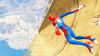 GTA 5 SPIDERMAN Ragdolls Jumps/Falls Compilation #9 (Euphoria physics Funny Moments)