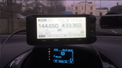 G0SEC in the car with the icom 5100 Dstar quick contact with Japan.