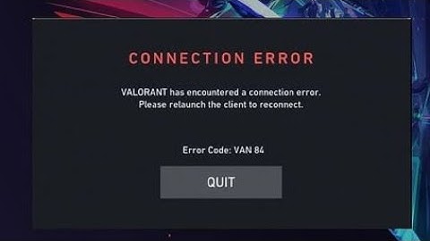 how to fix Valorant error code VN 84 | valorant connection error van-84 | van-83 | van-81