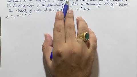 Laminar and Turbulent flow - 6 Numericals on Laminar flow between parallel plates