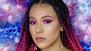 GALAXY GLAM! | Cosmic Smokey Eye Makeup Tutorial | Mekke&#39;l Carter