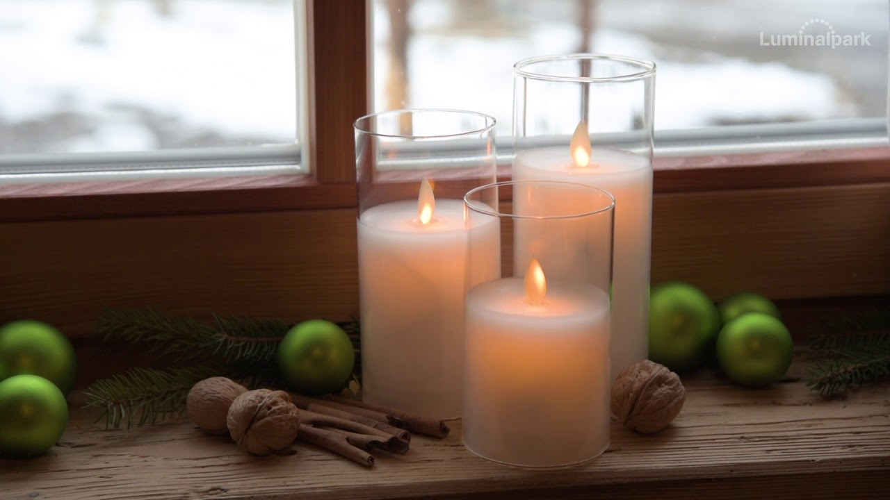 Lot De 9 Bougies Décoratives Sans Flamme à Piles En Cire Véritable