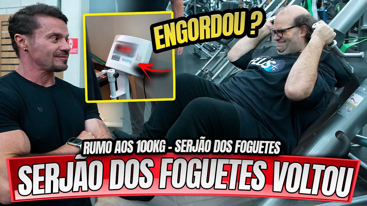 SERJÃO DOS FOGUETES VOLTOU AOS TREINOS – NOVO PROJETO RUMO AOS 100KG