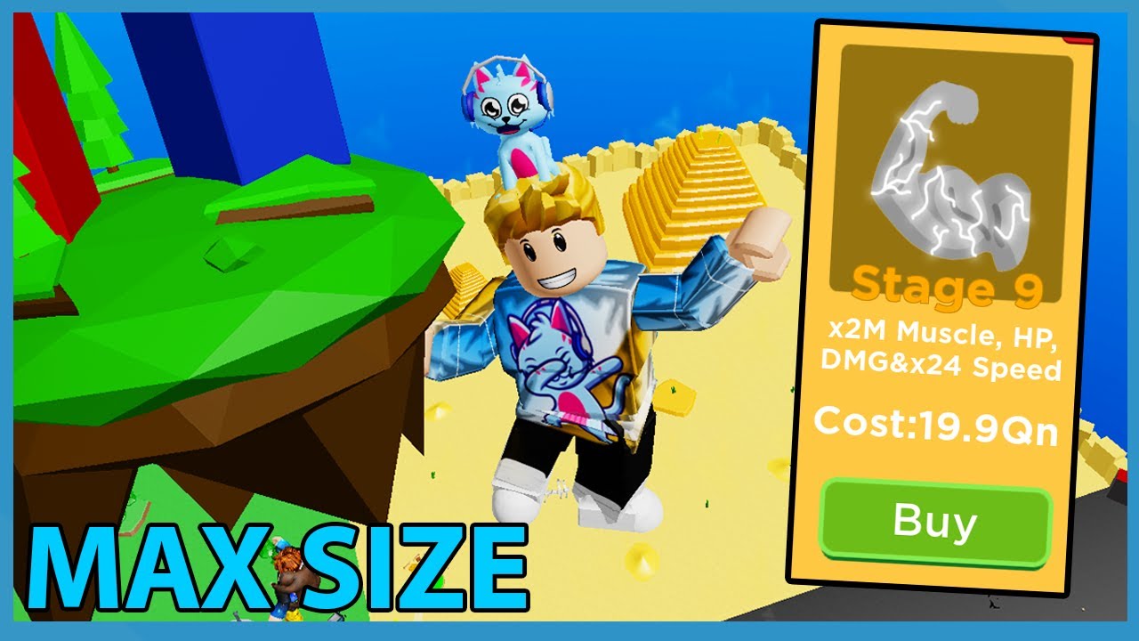 I Unlocked Stage 9 Body Alter Max Size Weight In Roblox Big Lifting Simulator Youtube - galaxy lifting simulator roblox private