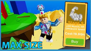 I Unlocked Stage 9 Body Alter & Max Size Weight in Roblox Big Lifting Simulator