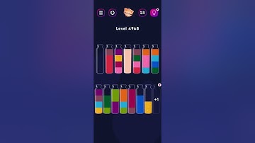 Get Color Level 4968 #watersortpuzzle #colorgames #watersortgame #watersort