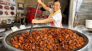 Wuhan eldest sister was laid off and reemployed to fry beef offal