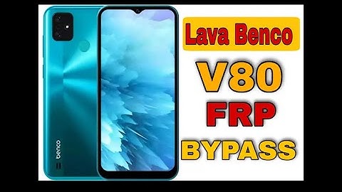 Lava Benco V80 (AE9010) Frp Bypass ||Without PC || Android Version 11