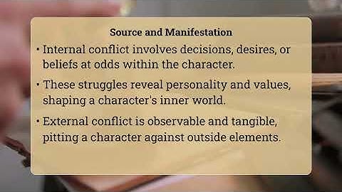 How Do Internal And External Conflict Differ?