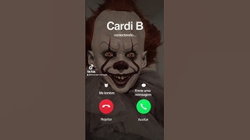 Thumbnail of Pennywise Calls Cardi B #cosplay #shorts #comedy #pennywise #tiktok #funny #halloween #music