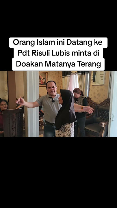 This Muslim came to Pastor Risuli Lubis to ask for prayers for his eyesight to be clear.