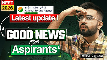 NTA Official update | MBBS seats increased | Low cutoffs | NEET 2026 | Nitesh Devnani