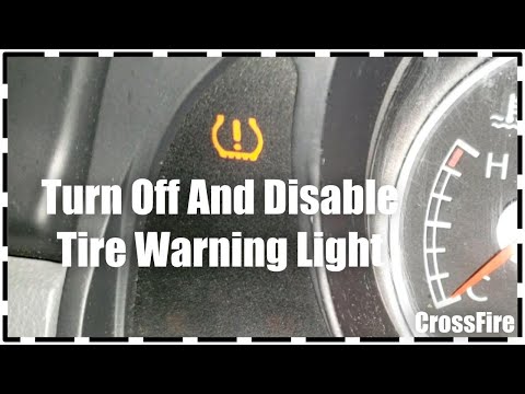 How To Disable The Tire Pressure Monitoring System TPMS For Chrysler Crossfire