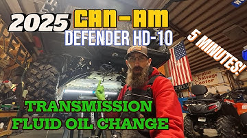 Transmission oil Change 2025 Can-Am Defender Limited HD-10