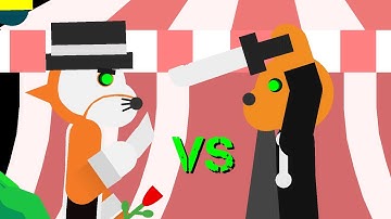 Foxy Vs Felix | Roblox piggy sticknodes animation