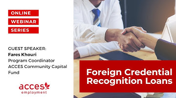 Helping Newcomers Relaunch Careers with Foreign Credential Recognition Loans