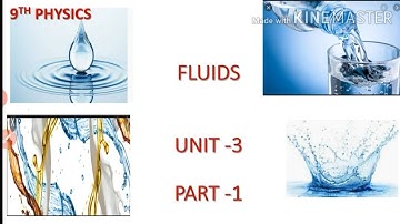 9th Physics # Unit-3# FLUIDS # samacheer book- PART -1