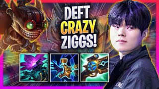 DEFT IS SO CRAZY WITH ZIGGS! - KT Deft Plays Ziggs ADC vs Jinx! | Season 2024
