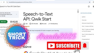 Speech-to-text API:Qwik Start #googlecloud #google #swags #arcade #subscribe #share #viralvideo