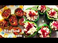 Stuffed  capsicum  receipe bharwa simlamirchgreen bellpepper bhajiasaroja  pandanayak