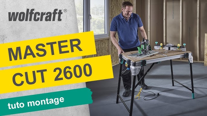 Wolfcraft - Etabli de Sciage PRO Multifonction - Master cut 1500 -  Rangement de l'atelier - Achat & prix