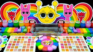 Sprunki Slime Mixing Random With Piping Bags Mixing Into Glitter Slime Satisfying Videos Asmr