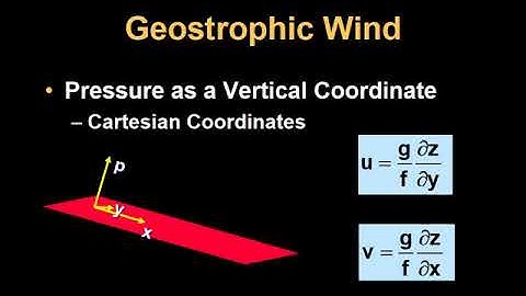 ATSC 210 Balanced Flow Part 1 - Geostrophic Wind