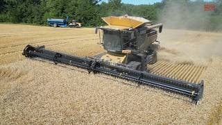 Download Lagu CLAAS Lexion 760 TT Combine  Harvesting Wheat with a CAT 65C Tractor MP3
