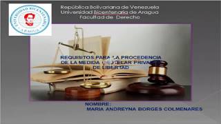 Requisitos de procedencia de medida cautelar privativa de libertad