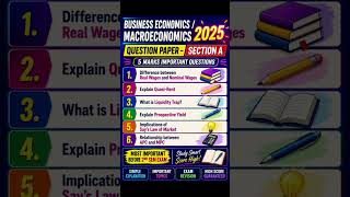 B.Com 2nd Semester Business Economics &amp; Macroeconomics 2025 | Section A B C Important Questions |