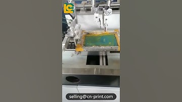 Full automatic pen screen printing machine LC-SG300 安瓶单边印笔杆