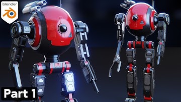 Sci-Fi Combat Robot - Part 1 (Blender Tutorial)