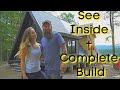 Couple build amazing aframe house in 2 years  start to finish off grid housing  interior tour