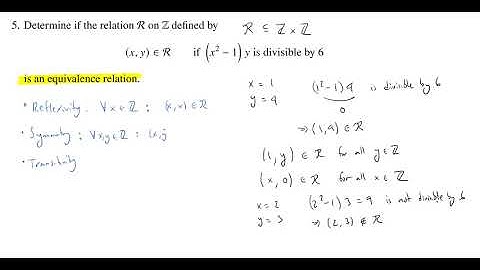A Relation That Is Not An Equivalence Relation, Superquiz 1, Problem 5