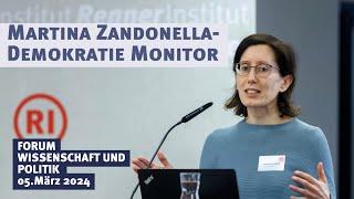 Martina Zandonella: Schieflagen untergraben Vertrauen. Erkenntnisse aus dem Demokratie Monitor 2023