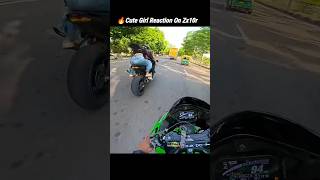 Cute girl reaction on zx10r🔥 #shorts #zx10r #superbike #dragrace #reaction #cutegirl #motovlog #bike