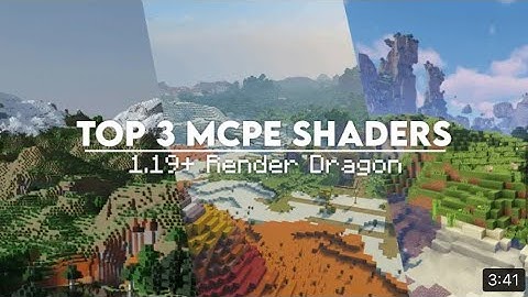shaders for mcpe 1.19 (render dragon) no commentary
