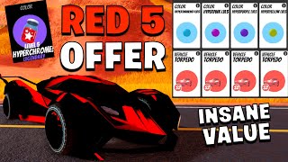 What People OFFER for LEVEL 5 RED HYPERCHROME in Roblox Jailbreak