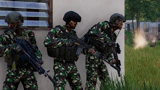 INDONESIAN SPECIAL FORCES DESTROYING ACEH REBELS - 4k ARMA III CINEMATIC GAMEPLAY screenshot 2