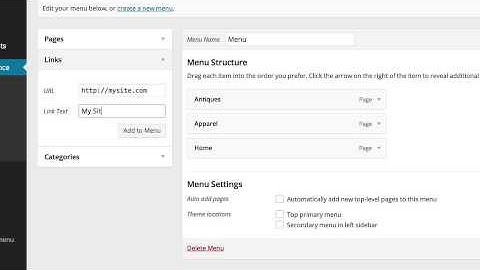 Creating and Managing Custom Navigation Menus