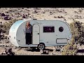 Her micro camper tiny home  digital nomad life