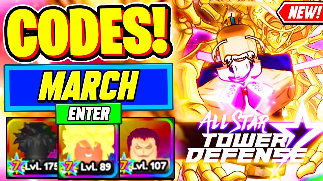 ⚠️New⚠️ ALL WORKING CODES For All Star Tower Defense March 2026 ...
