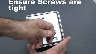 How to change a wireless push pad battery