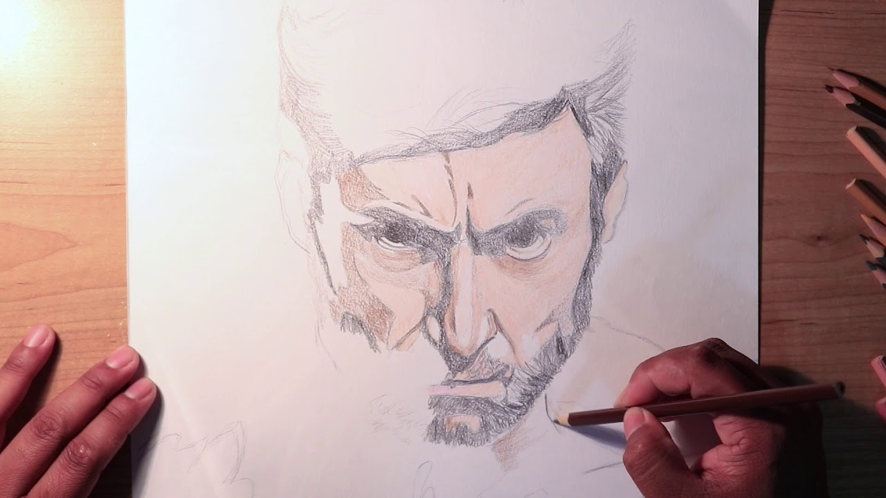 Colored Pencil Drawing: Hugh Jackman "Logan/Wolverine" by Arlo Llanita ...
