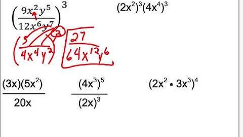 Algebra I Section 6 1 Day 1 4 Review video